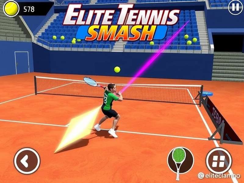 Elite Tennis Smash Gameplay Screenshot